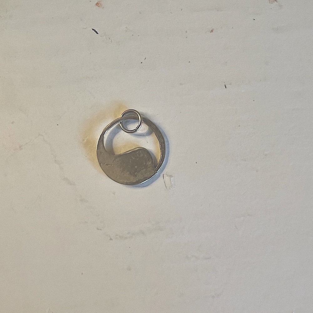 Silver Ying Yang charm